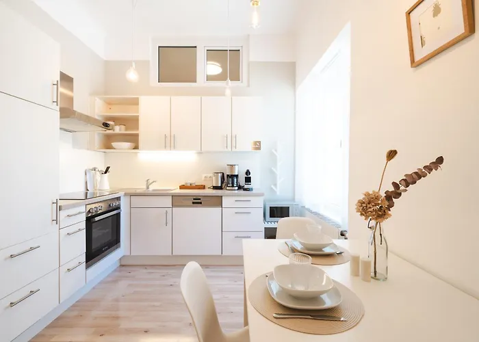 Apartamento White Flat By Grazrentals Architect Designed & Stylish & Free Parking